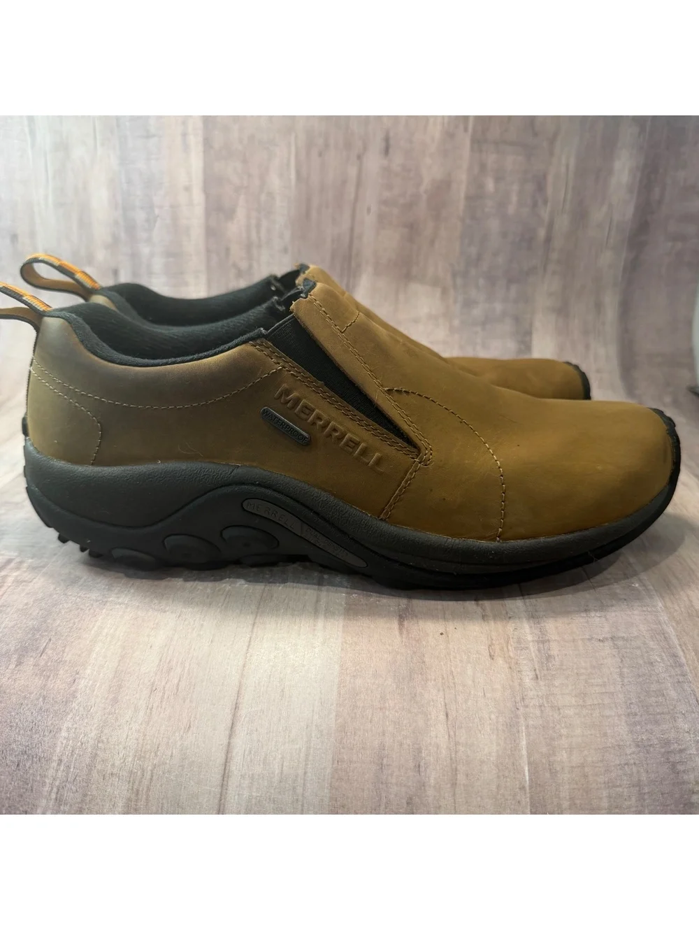 Merrell Jungle Moc J52927Z Men's 8.5 Nubuck Brown Slip On Comfort Shoes